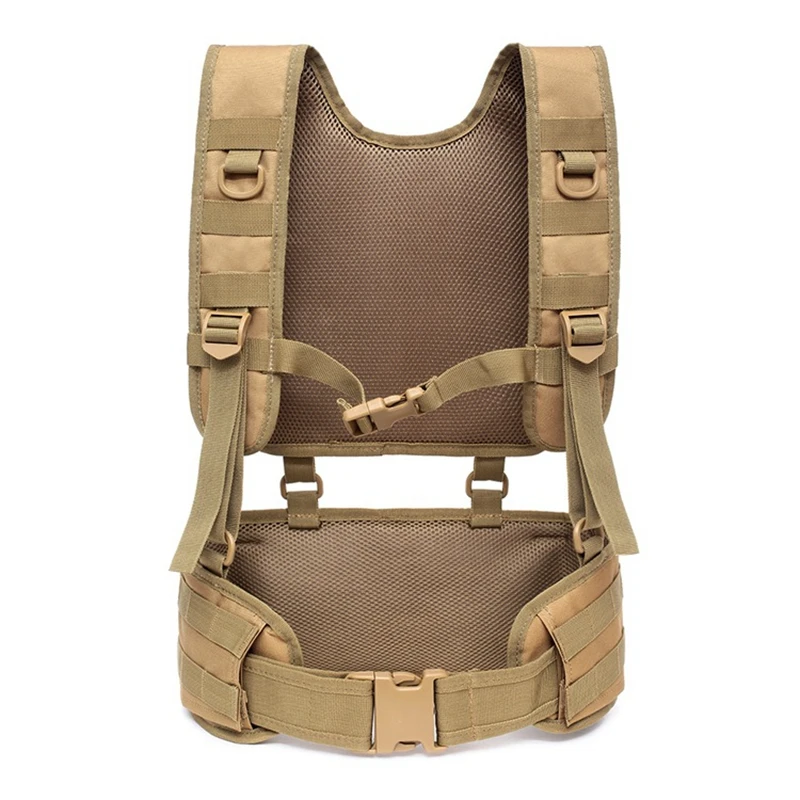 Tactical Belt Rigger - เสื้อกั๊กยุทธวิธีแบบถอดได้ Molle Chest Rig Airsoft เข็มขัดคาดเอว