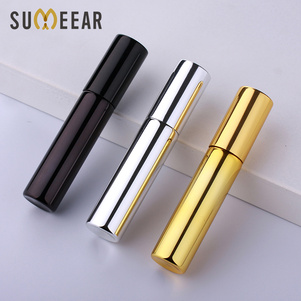 Scent Eliminator Spray - 100ชิ้น/ล็อต10ML UV แบบพกพาแก้วเติมน้ำหอมขวดอลูมิเนียมสเปรย์ขวดตัวอย่างภาชนะเปล่า