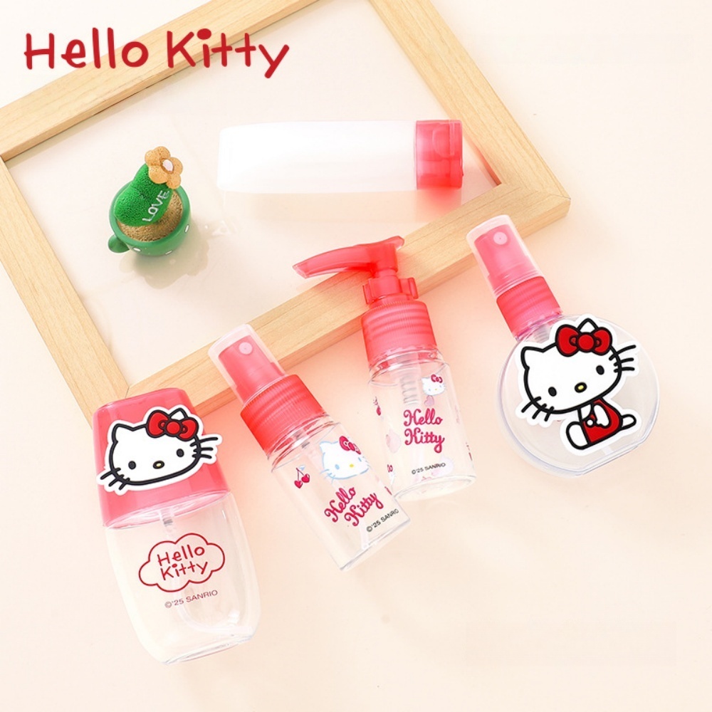 Scent Eliminator Spray - 55/60/100 มล. ของแท้ซานริโอพลาสติกขวดรีฟิลขวดน้ำหอมเฮลโล คิตตี้ อะตอมไมเซอร์ขวดสเปรย์เปล่าแบบพกพาเครื่องมือเดินทาง