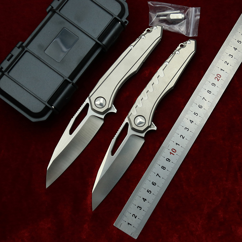 Hunting Camp Outdoor Kitchen - Lemifshe มีดพับปรับแต่งได้ใบ M390โลหะผสมไทเทเนียมที่จับกลางแจ้งตั้งแคมป์ล่าสัตว์ครัว