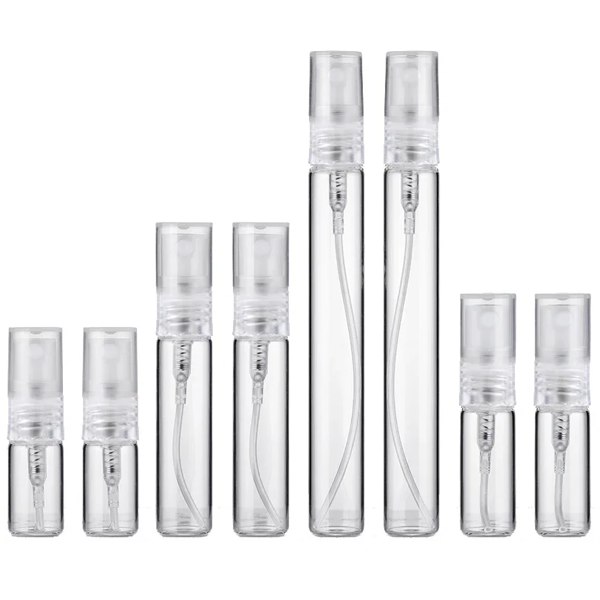 Scent Eliminator Spray - 8PCS 10ml 5ml 3ml 2ml มินิแบบพกพาขวดน้ําหอมโปร่งใสแก้วตัวอย่างสเปรย์น้ําหอมขวดสําหรับเดินทาง