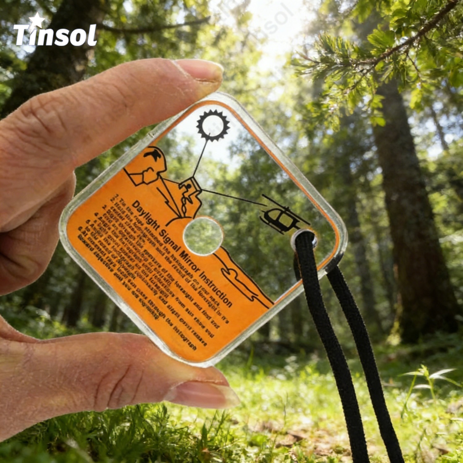 Field Dressing Kit - ใหม่ 1 ชิ้น กระจกสะท้อนแสงสำหรับเอาตัวรอดกลางแจ้ง เหมาะสำหรับการเดินป่า ตั้งแคมป์