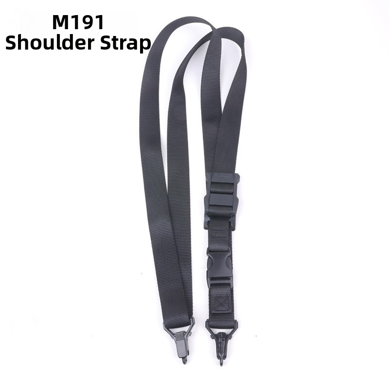 Hunting Outdoor Game - สายสะพายไนลอนปรับระดับได้ 191 Tactical Sling พร้อมคลิปล็อคโลหะแบบปลดเร็ว สำหรับปืน