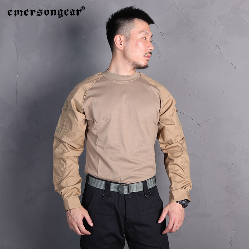 Outdoor Hunting T Shirts - เสื้อยืดแขนยาว Emersongear Combat Shirts สำหรับฝึกซ้อม ออกกำลังกาย