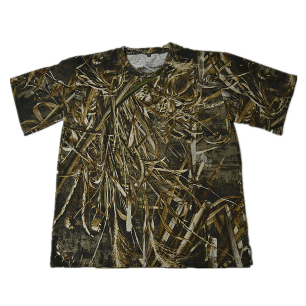 เสื้อยืดแขนสั้นคอกลมสำหรับผู้ช - Outdoor Hunting T Shirts บทวิจารณ์และราคา