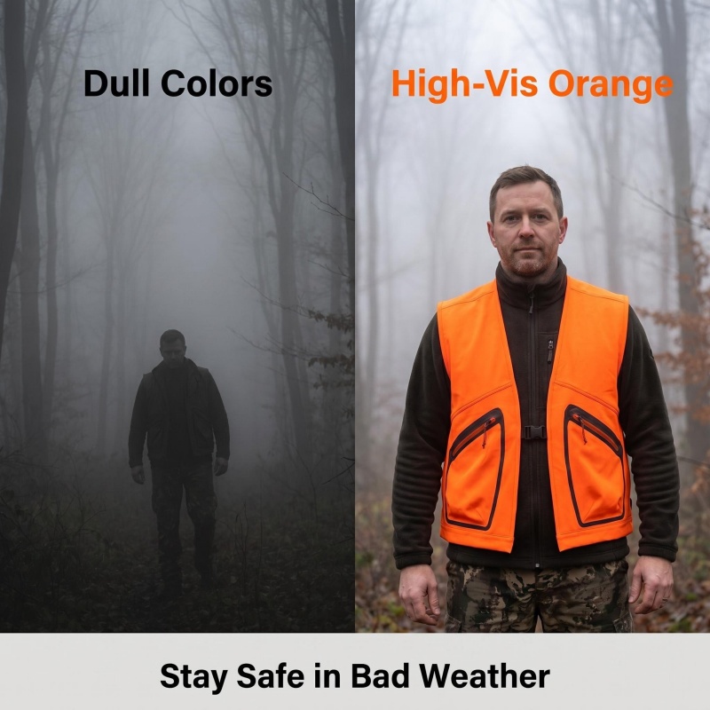 เสื้อกั๊กนิรภัยสำหรับผู้ชายสำห - Outdoor Hunting Fleece บทวิจารณ์และราคา