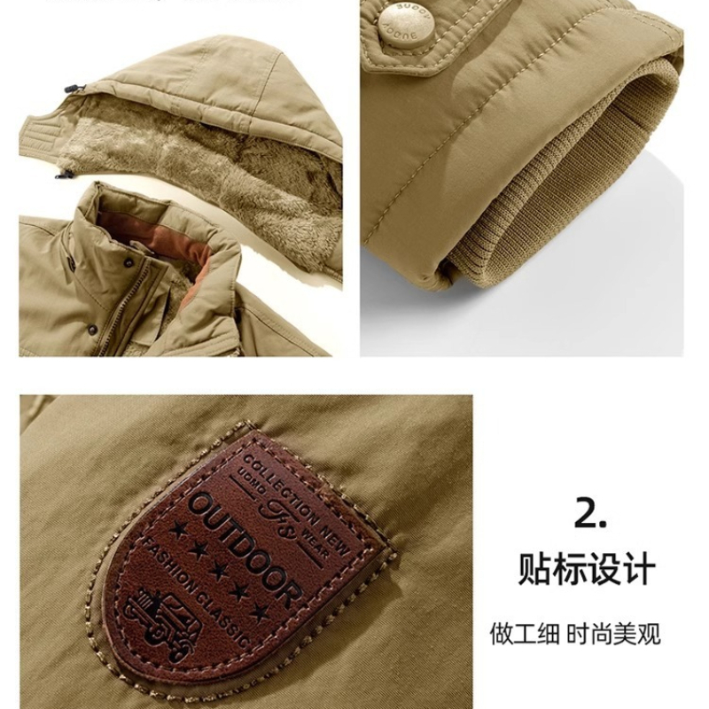 เสื้อแจ็คเก็ตบุหนาขนาดใหญ่สำหร - Outdoor Hunting Fleece บทวิจารณ์และราคา