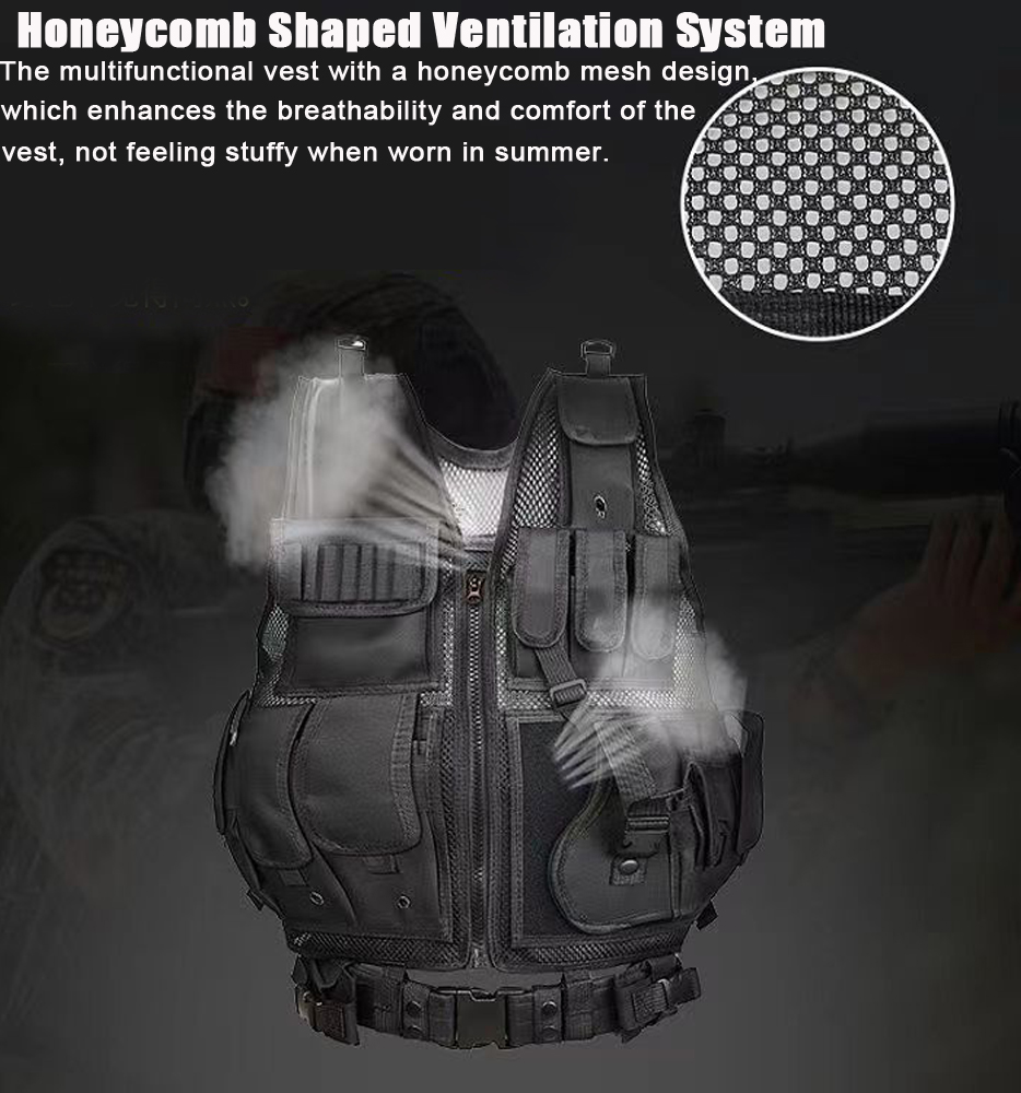 เสื้อกั๊กยุทธวิธีแบบปรับได้ Mo - Outdoor Hunting Fleece บทวิจารณ์และราคา