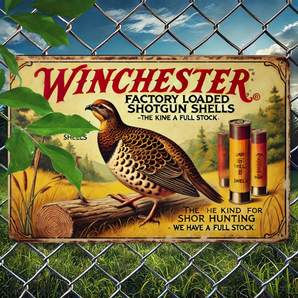 ป้ายโลหะวินเทจ - ของตกแต่งผนัง - Hunting Quail บทวิจารณ์และราคา