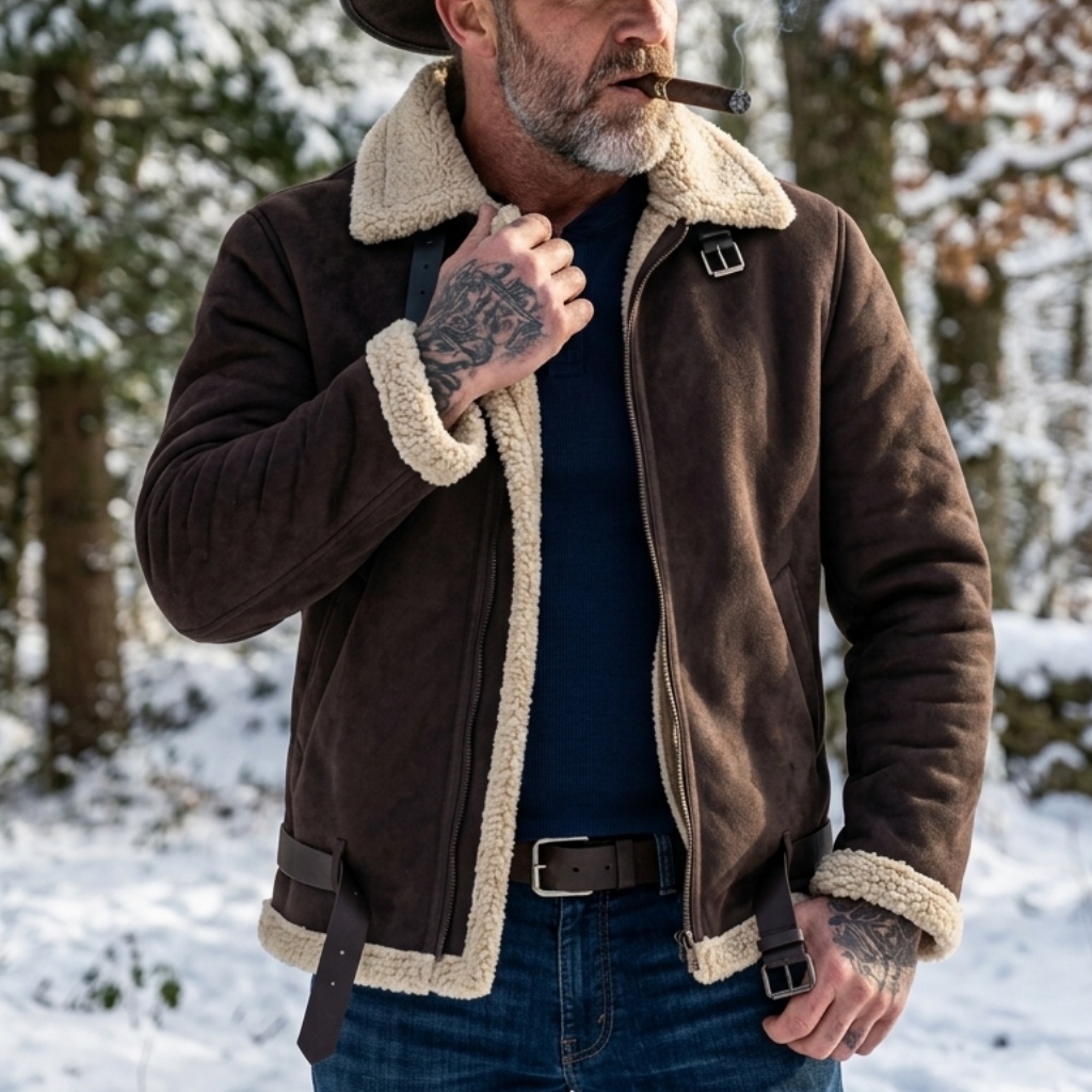 เสื้อแจ็คเก็ตหนังกลับเทียมบุขน - Outdoor Hunting Fleece บทวิจารณ์และราคา