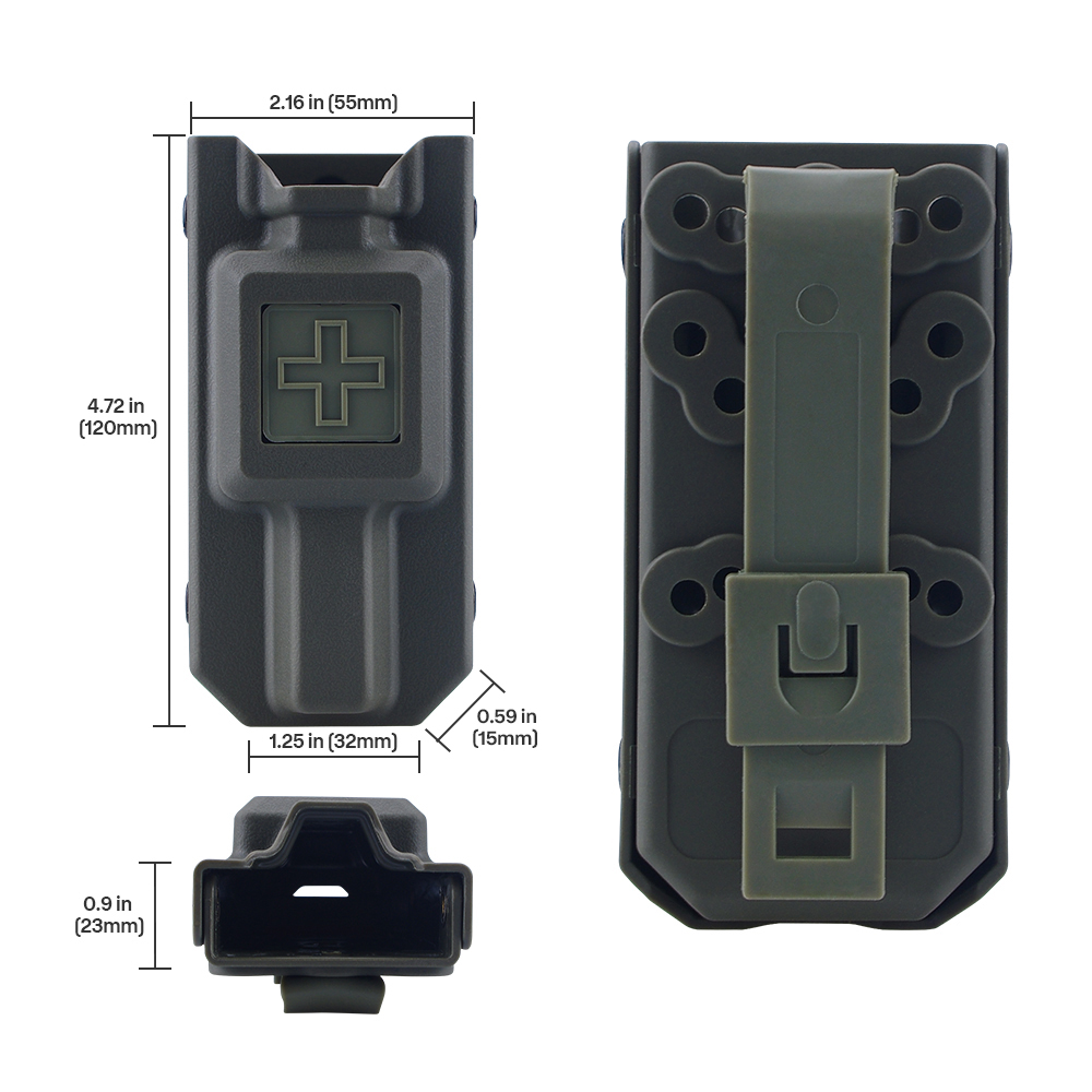 ยุทธวิธี Tourniquet กล่องเก็บก - Field Dressing Kit บทวิจารณ์และราคา